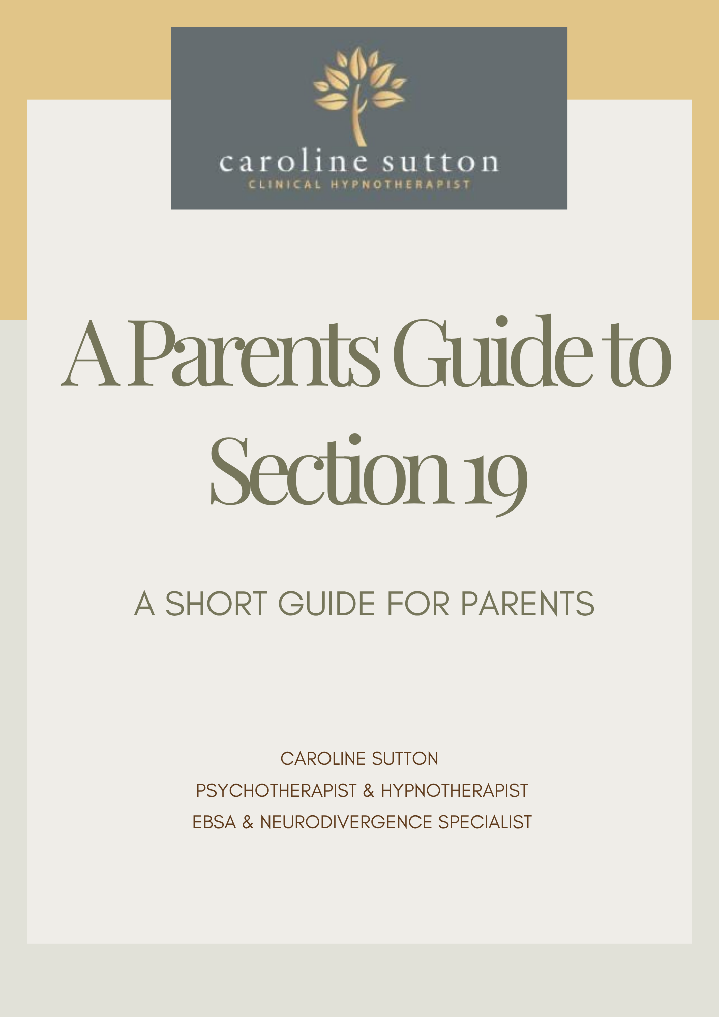 A Parents Guide to Section 19 - FREE